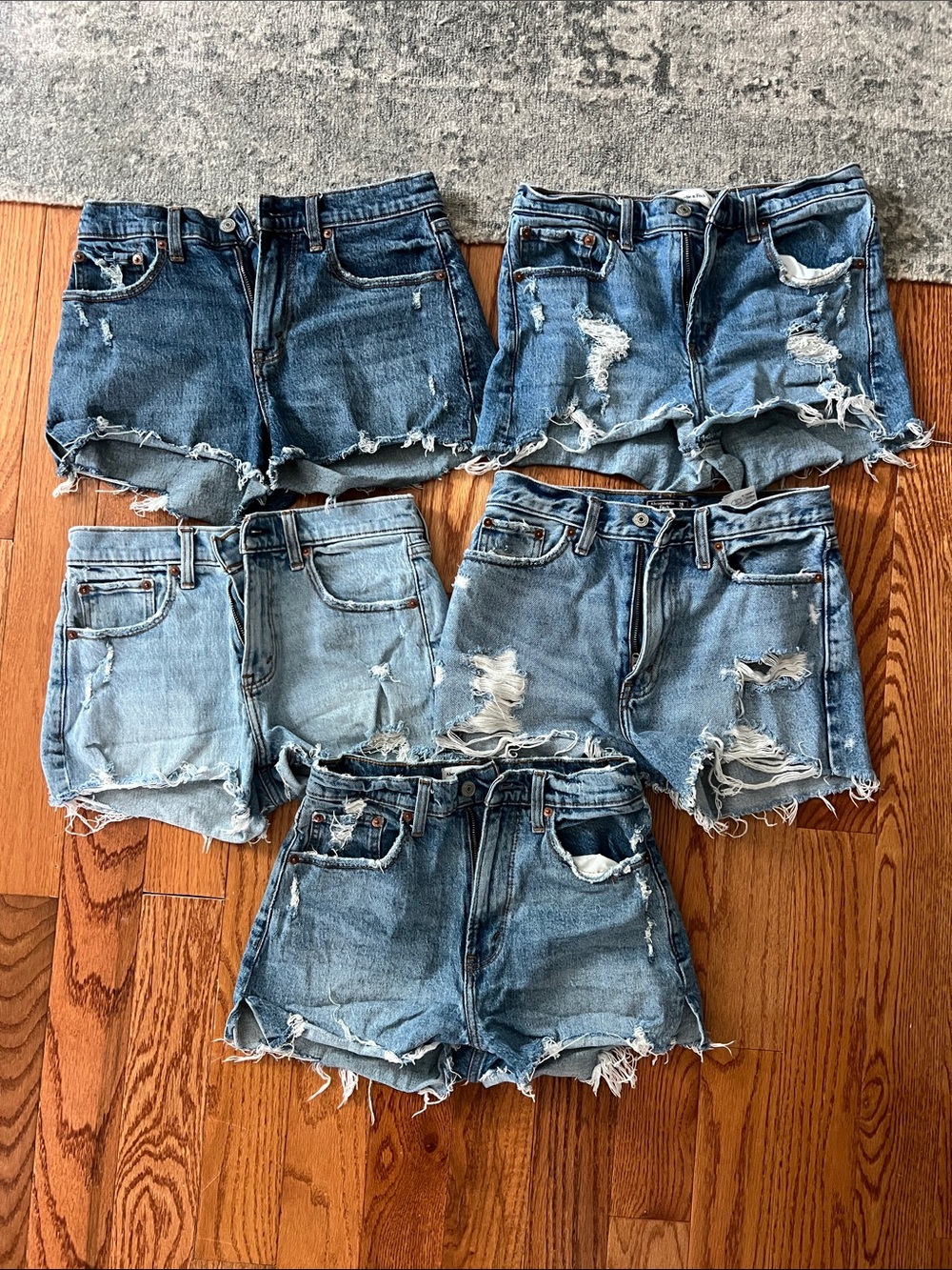 Women's Abercrombie Jean shorts bundle size 26